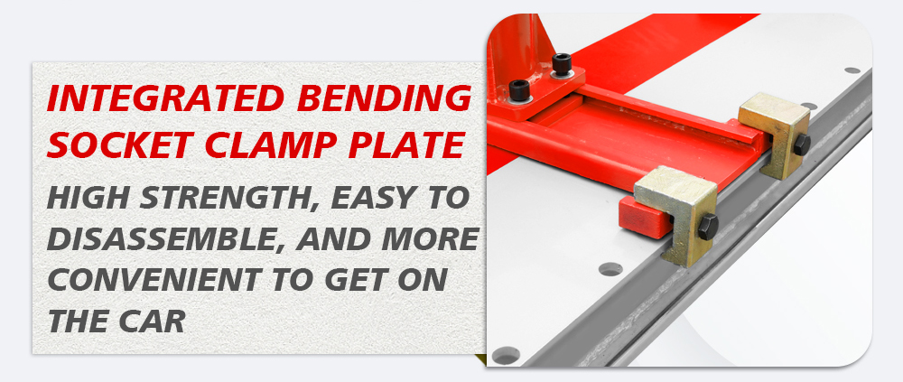 Intergrated bending socket clamp plate