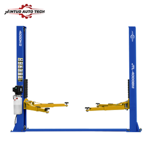 Jintuo 4tons base plate Electro hydraulic Two Post Car Lifts with Automatic Lock Release