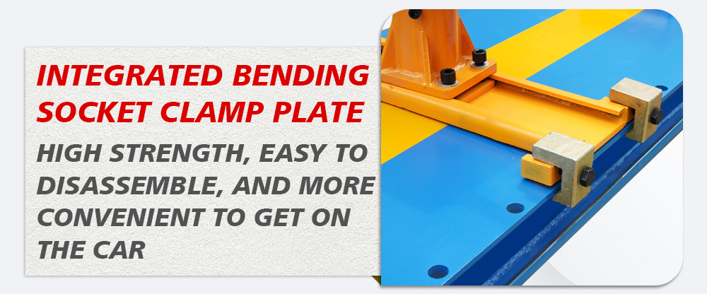 Intergrated bending socket clamp plate