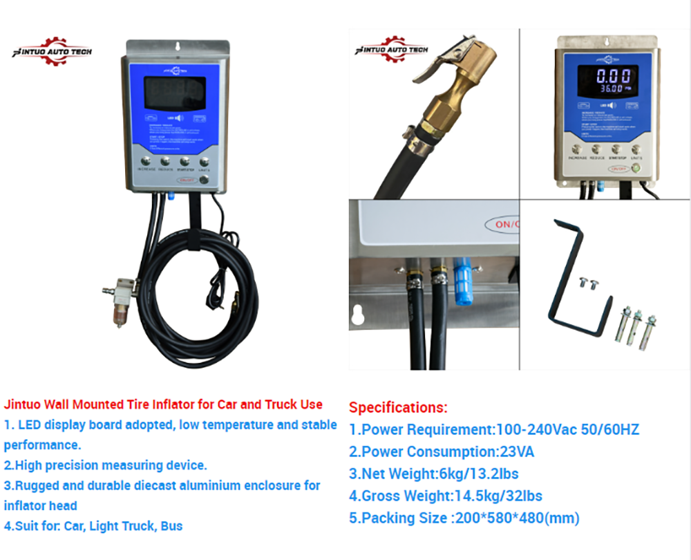 Wall Mounted Tire Inflator