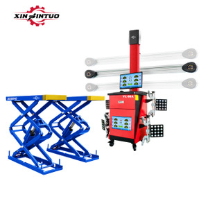 Xinjintuo Cheap Underground Scissor Car Lift Auto Maintenance Workshop 3d Four Wheel Aligner Equipment