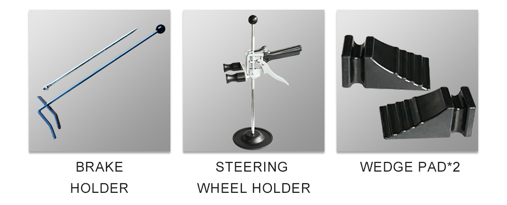 brake holder and steering wheel holder