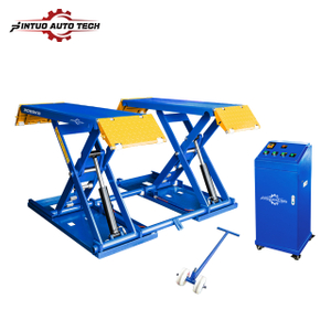 Jintuo CE Approved 6600lbs Hydraulic Mobile Electrical Lock Release Mid Rise Car Scissor Lift