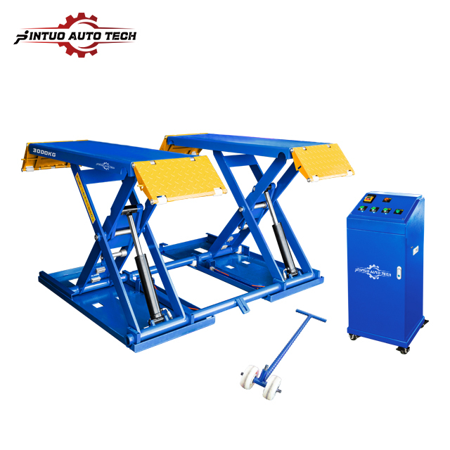 Jintuo Mobile Factory Direct Supply Mid Rise Super Thin Movable Small Machine Automotive Scissor Car Lift