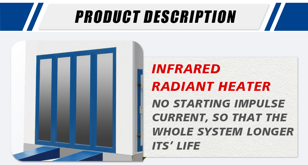 spray booths infrared radiant heater