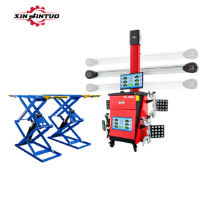 Xinjintuo Four Wheel Alignment Equipment High Quality Cheap Automotive Ultra Thin Scissor Car Lift