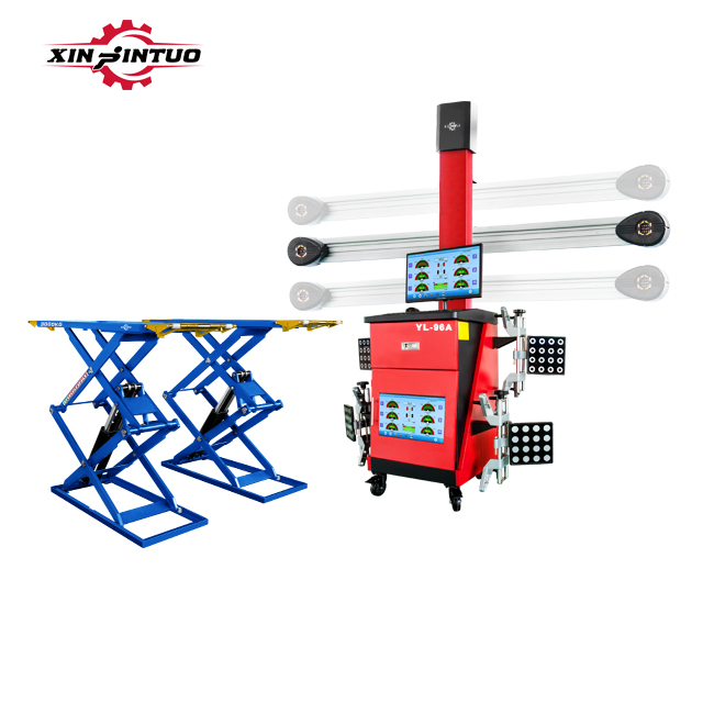 Xinjintuo Four Wheel Alignment Equipment High Quality Cheap Automotive Ultra Thin Scissor Car Lift