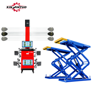 Xinjintuo Car Maintenance Workshop 3d Four Wheel Aligner Equipment Electric Customized Underground Scissor Car Lift