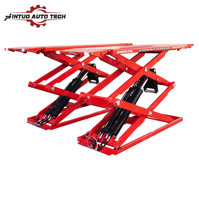  3000Kg on Floor Scissor Car Lift for Garage