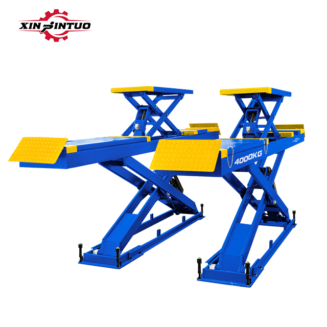 Jintuo In Ground Hydraulic Wheel Alignment Auto Car Scissor Lift for Repair