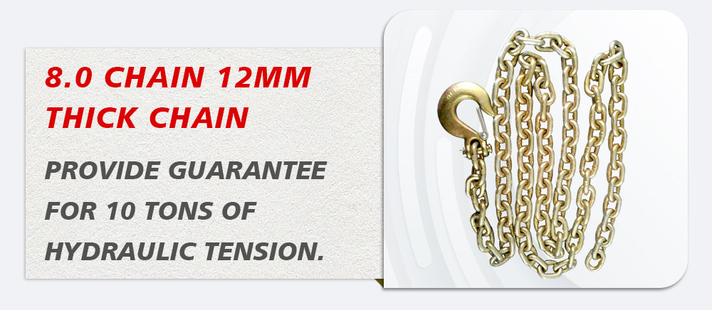 8.0 chain 12mm thick chain