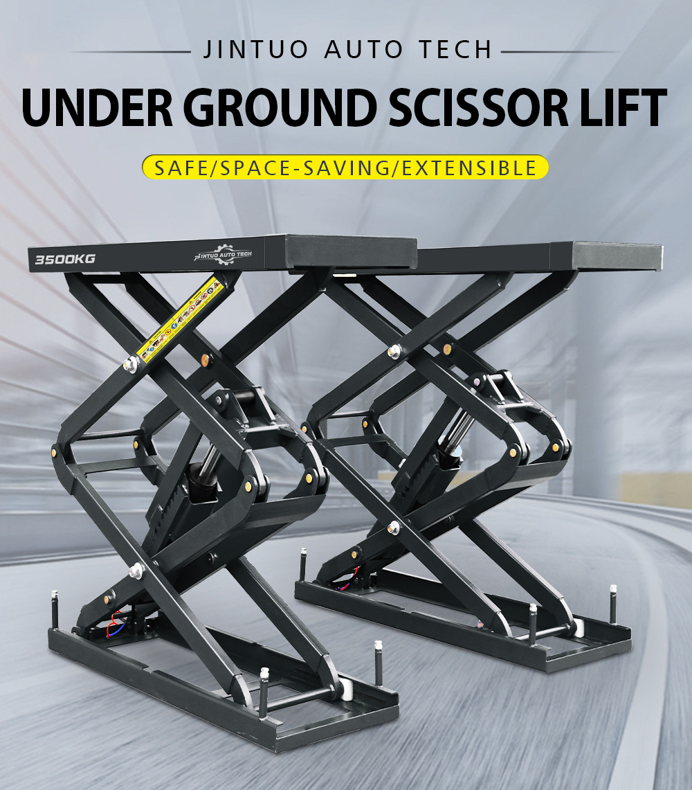 Under ground scissor lift