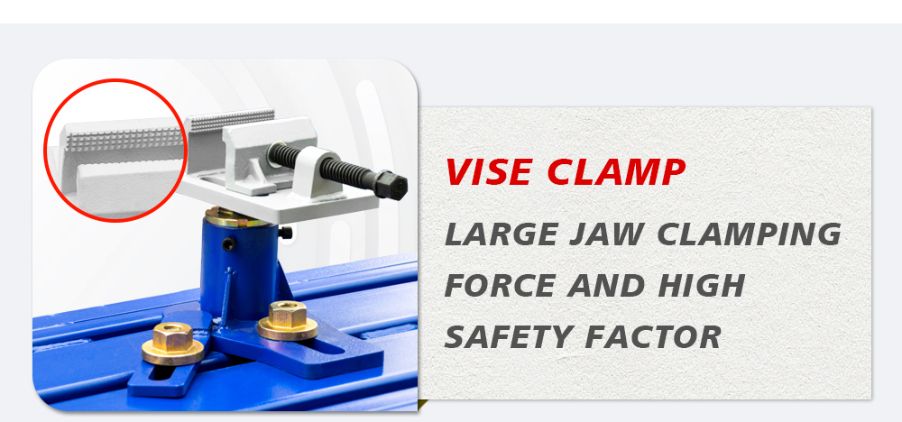 Frame machine vise clamp