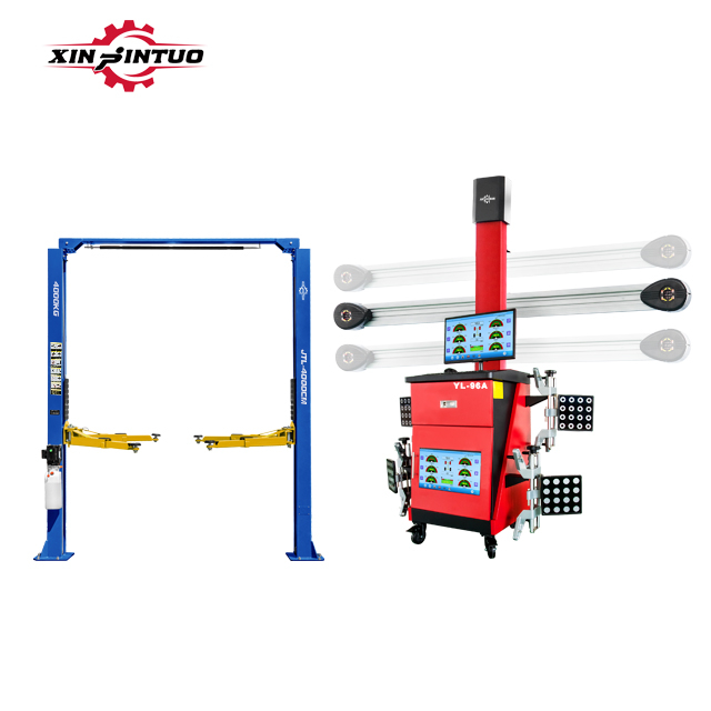 Xinjintuo Hydraulic 2 Post Car Lifts Vehicle Maintenance Machine 3d Four Wheel Alignment Equipment