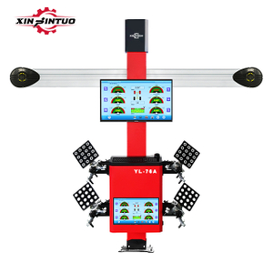 Jintuo 3D HD Double Screen Wheel Alignment with Fixed Cabinet