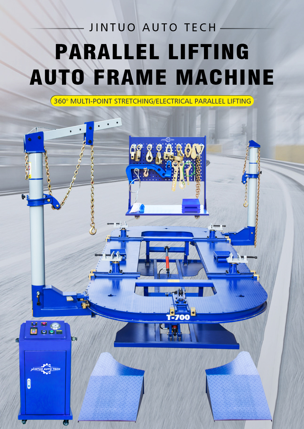 parallel lifting auto frame machine