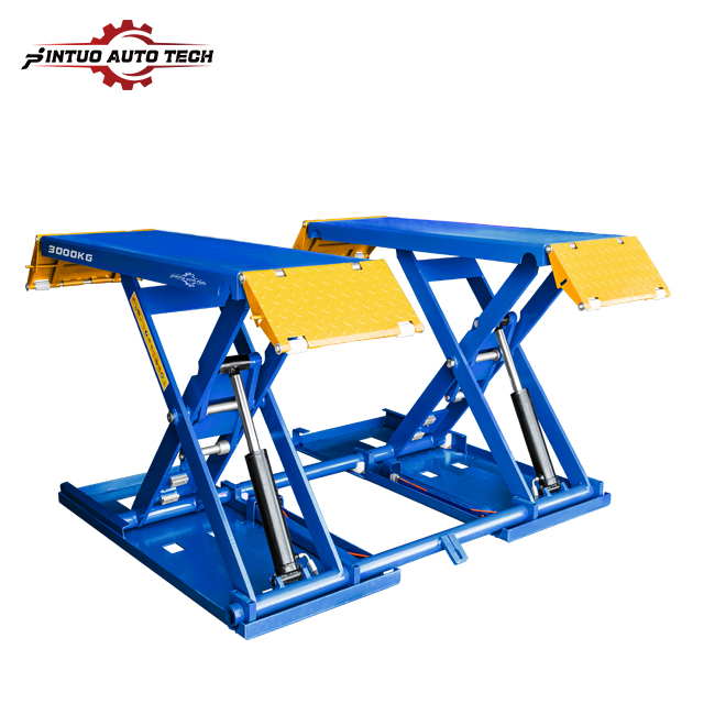 Jintuo Double-Cylinder Factory Price Movable Small Mobile Mid Rise Super Thin Cheap Car Scissor Lift