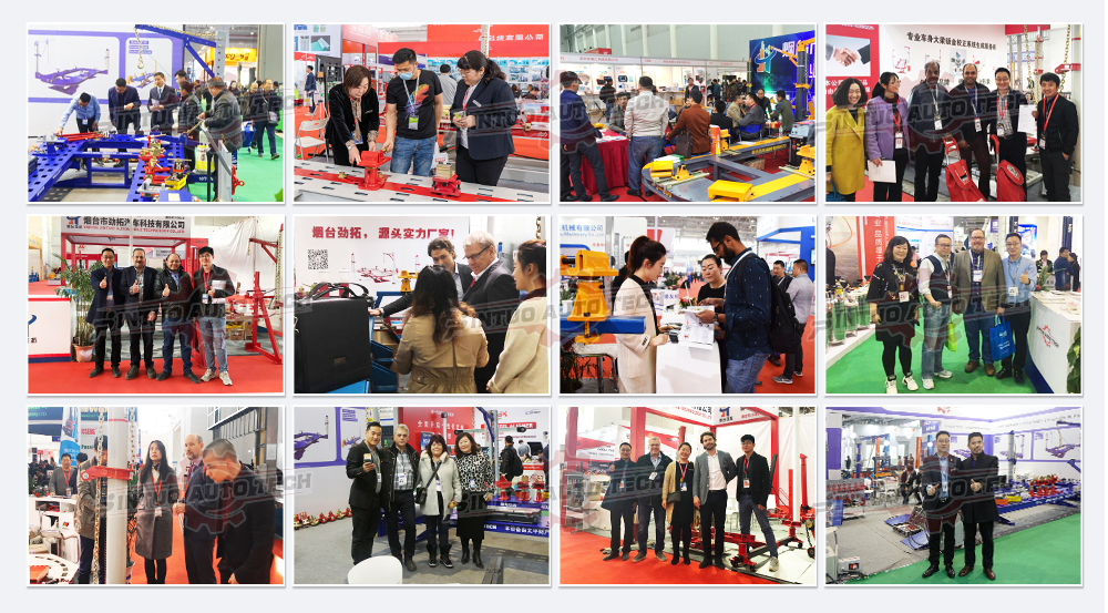 large wheel alignment scissor car lift exhibition