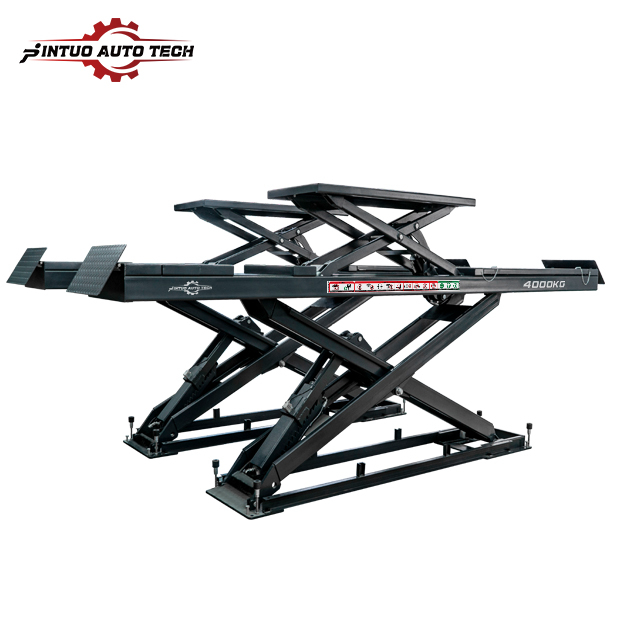 Jintuo Double Level Big In-ground Alignment Car Scissor Lift with CE