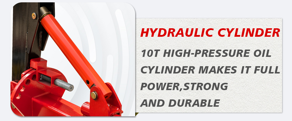 Portable car frame machine hydraulic cylinder