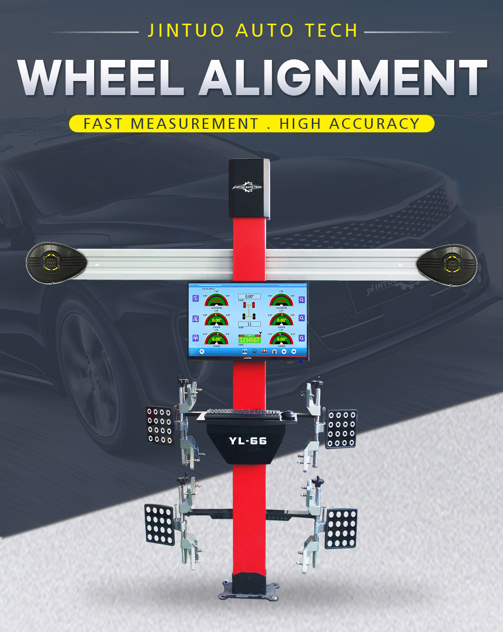 3D wheel alignment