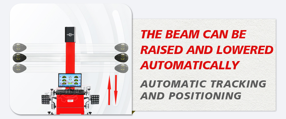 the beam can be raised and lowered automatically