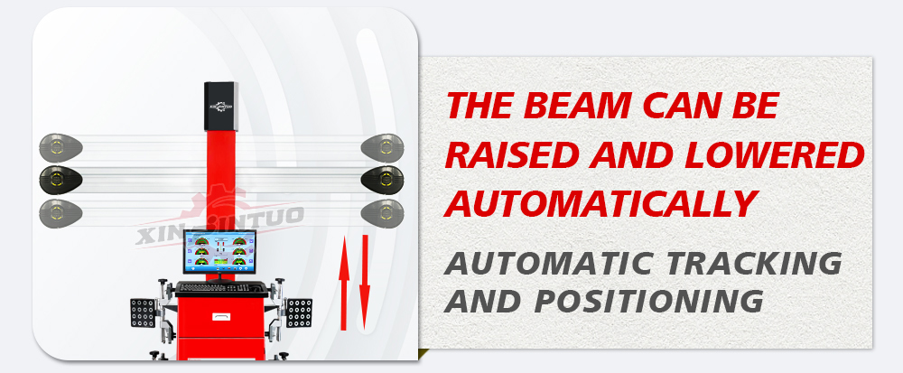 the beam can be raised and lowered automatically