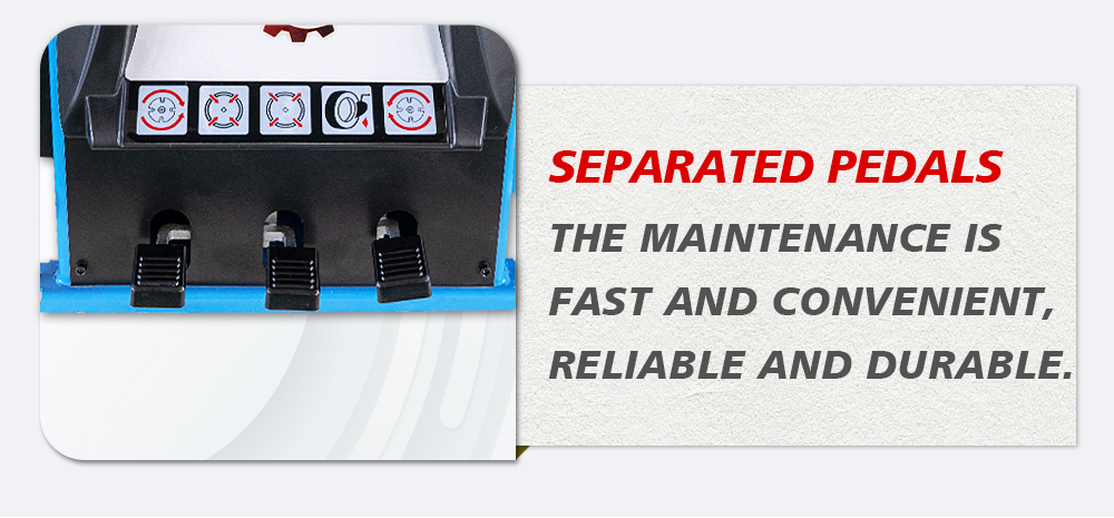 TIRE CHANGER SEPARATED PEDALS