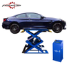 Jintuo Vehicle Equipment Hydraulic Auto Lifts Car Lifting Machine Scissor Lift on The Ground 