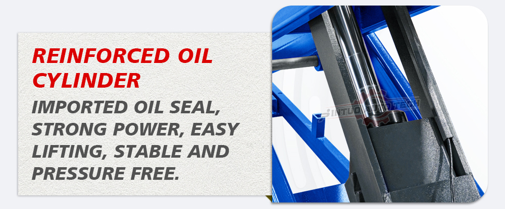 large wheel alignment scissor car lift reinforced oil cylinder