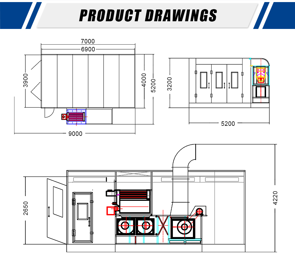 spray booths drawings