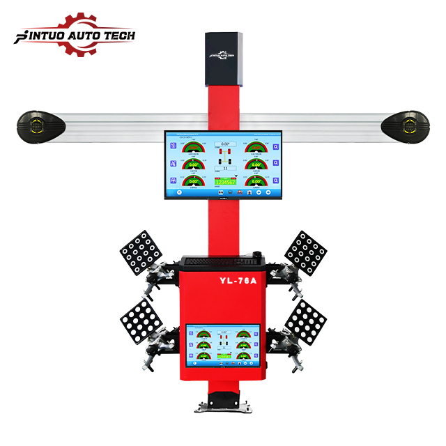 Jintuo 3D HD Double Screen Wheel Alignment with Fixed Cabinet