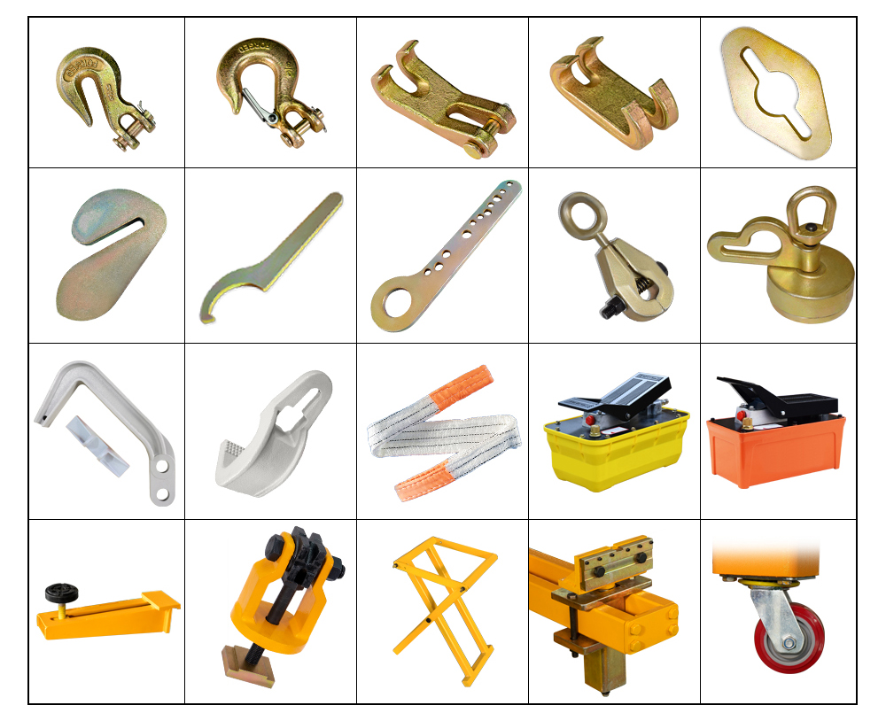 Car frame machine accessories tools for choosing